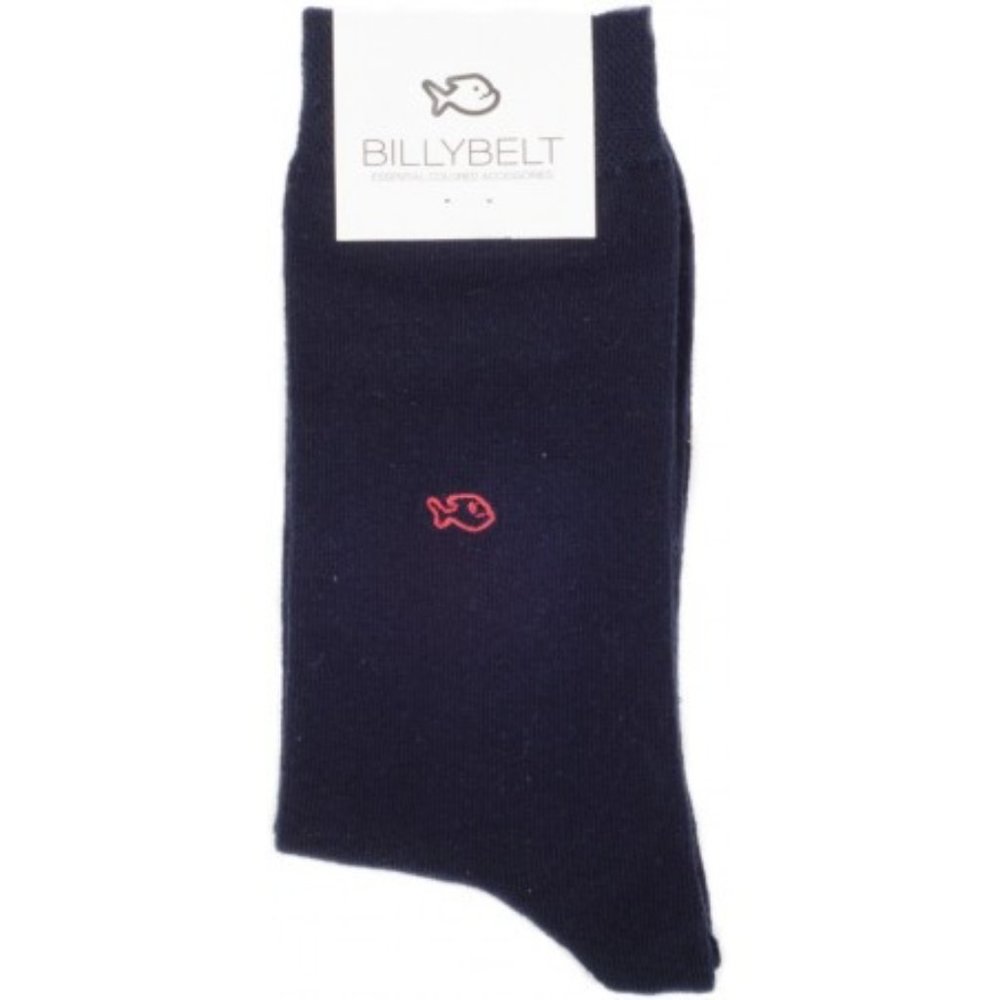 Navy Blue Cotton Socks